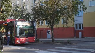 Sweden Stockholm bus 710 ride from Stuvsta to Skärholmen [upl. by Nylkaj]