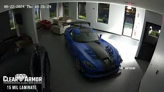 Raw Footage ClearArmor™ 15Mil Laminate Protecting Dealership from BreakIn [upl. by Castillo11]