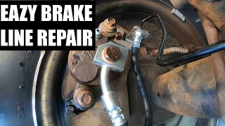 2003 Ford F150 Left Rear Brake Hose amp Brake Line Replacement [upl. by Otrebron]