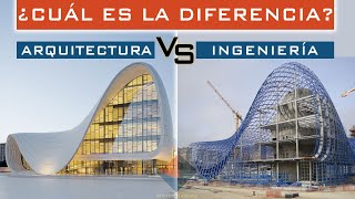 ARQUITECTURA VS INGENIERÍA  ¿Cuál es la diferencia entre un ARQUITECTO vs INGENIERO CIVIL [upl. by Toomay]