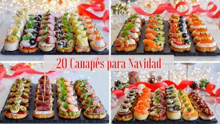 20 CANAPÉS para Navidad 20232024  Variados y Originales  DarixLAB [upl. by Ornstead]