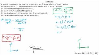 Grade 11 addmaths Kinematics part 1 notes  video 3 [upl. by Anen235]