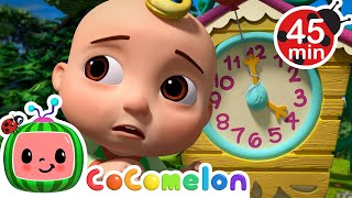 Cuckoo Clock Song 🕰️  CoComelon Animal Time  Animals for Kids [upl. by Buskus]