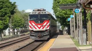 Metra Express Trains At LaGrange Stone Avenue On May 5 2024 [upl. by Relyt656]