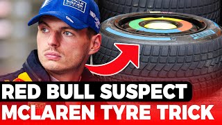 Red Bull suspect McLaren use this tyre trick  GPFans Special [upl. by Zawde275]