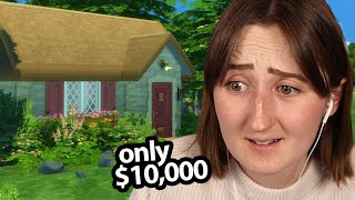 i only have 10000 to build a COTTAGE in the sims [upl. by Okiam]