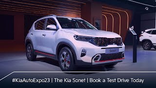 KiaAutoExpo23  The Kia Sonet  Book a Test Drive Today [upl. by Yevrah]