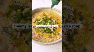 my vegetarian spin on Greek avgolemono soup cooking healthyfood [upl. by Raines358]