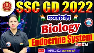 Endocrine System अन्तः स्त्रावी ग्रंथि Biology For SSC GD19 SSC GD 2022 Biology By Bhawna Maam [upl. by Hasila]