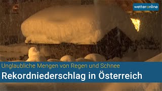 Schnee und Regen  Rekordniederschlag in Österreich 07122020 [upl. by Avruch]