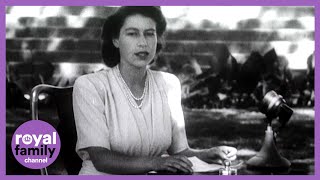 On This Day 21 April 1947  Princess Elizabeths Incredibly Powerful 21st Birthday Message [upl. by Arodoeht668]