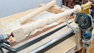 DIY Wood Lathe Upgraded Version  Its Easy To Do This  Homemade Lathe [upl. by Shanon438]