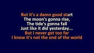 Emilio  Its Not The End Of The World  Karaoke Instrumental Lyrics  ObsKure [upl. by Desdamona392]