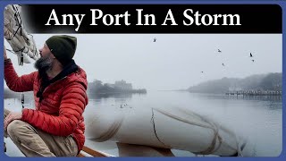 Any Port In A Storm and Boat Repairs  Episode 295  Acorn to Arabella Journey of a Wooden Boat [upl. by Oruam]