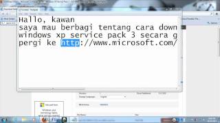 Cara Download Windows XP SP 3 langsung dari websitenya [upl. by Tallie]