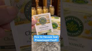 🫖🫖 How to Vacuum Seal Prepackaged Foods stockup prepping vacuumsealer [upl. by Downall]