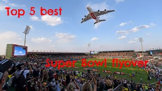 Top 5 BEST Super Bowl flyovers [upl. by Ela]