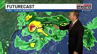 Tracking Hurricane Francine moving toward Gulf Coast landfall [upl. by Gabrila]