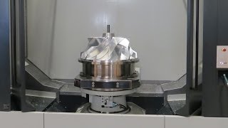 Efficient impeller machining on five axis Starrag STC 800 machiningcenter [upl. by Henning]