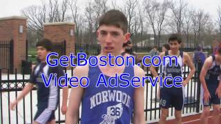 Framingham High School Track and Field Video Boys Mile vs Norwood High School [upl. by Mikkanen]