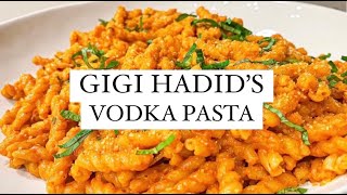 EASY RECIPE  GIGI HADIDS FAMOUS VODKA PASTA STEP BY STEP [upl. by Shannen700]