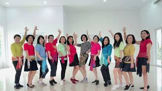 Cherie Je Taime Ya Mustapha Line Dance  Happy Dancers TGL Class [upl. by Lechar649]