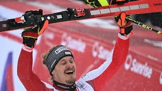 AUDI FIS Ski World Cup  Mens slalom  Adelboden SUI 2nd run Jan 7 2024 weareskiing atomic [upl. by Ailimat]