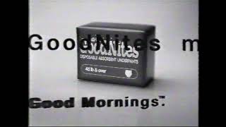 PullUps GoodNites commercial 1999 disposable absorbent Underpants [upl. by Yrellav]