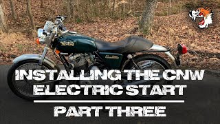 Installing Norton Commando CNW Electric Starter  Part 3 of 4 [upl. by Anchie]