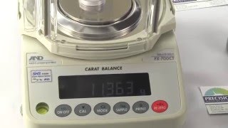 Laboratory Balance Calibration for AampD Weighing FX700CT [upl. by Rafaello]