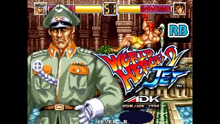 1994 60fps World Heroes 2 Jet Asia Brocken Hardest ALL [upl. by Norek798]