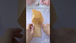 Cómo hacer bolsas de papel sin pegantes para regalos  Ideas de manualidades de papel fáciles [upl. by Bertero831]