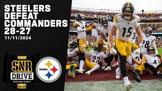 Deep Dive into Steelers 2827 Win Over the Commanders  SNR Drive  Pittsburgh Steelers [upl. by Araht]