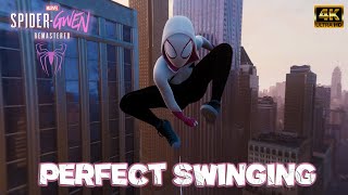 SpiderGwen Perfect Swinging  MOD SpiderMan Remastered [upl. by Anileda]