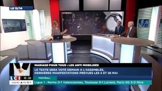 Interview de Tugdual Derville et Claude Goasguen sur la Manif Pour Tous 220413 LCI [upl. by Eresed393]