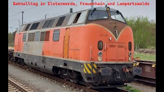 Bahnalltag in Elsterwerda Frauenhain und Lampertswalde am 080424 [upl. by Ilrahc649]