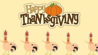 Five Silly Turkeys A Thanksgiving Song with fun animation Five Little Turkeys [upl. by Esdnil]