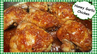 Honey Garlic Glazed Chicken Thighs  Cooking Chicken on Stove Top [upl. by Latisha]