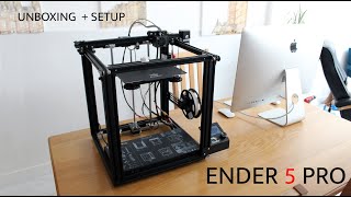 Unboxing  setting up Ender 5 pro [upl. by Aiva]