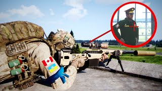 Canadian Sniper Takes Out Russian General and Steals Bomber  ARMA 3 Milsim [upl. by Aneloc]