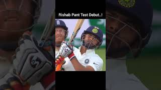 Rishab Pant Test Debut 🗿 [upl. by Ynogoham]