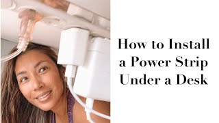 How to Install A Power Strip Under a Desk [upl. by Aan206]