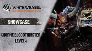 Warhammer 40000 Khorne Bloodthirster Forge World level 4  Showcase [upl. by Neret]