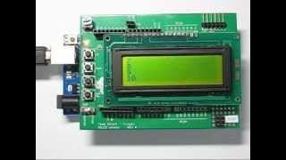 How to display characters on 122x32 graphic LCD shield [upl. by Marra125]