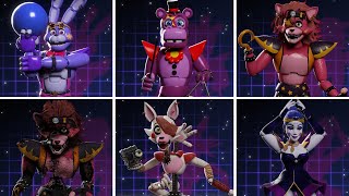 Security Breach Glamrock Extras FNaF AR Animations [upl. by Ashlie222]