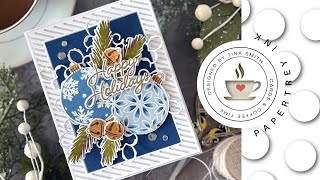 Lots of Layers  Papertrey Ink Ornament Opulence  Christmas Cardmaking [upl. by Talmud]