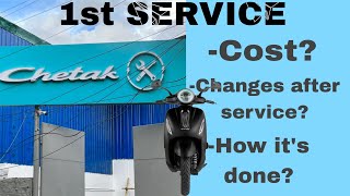 CHETAK URBANE FIRST SERVICE WHAT THEY DID IN SERVICEFIRST SERVICE COST IMPROVEMENT AFTER SERVICE [upl. by Ysnap48]