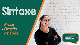 Sintaxe  Frase Oração e Período [upl. by Dace]