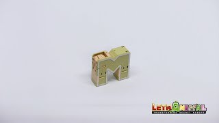 LETRABOTS LETRANIMAL letter M assembly instructions [upl. by Marb]