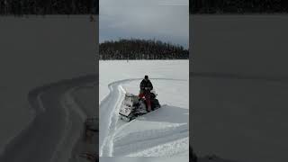 Unleashing Fun on the SkiDoo Skandic Snowmachines in Deep Snow [upl. by Marlee557]